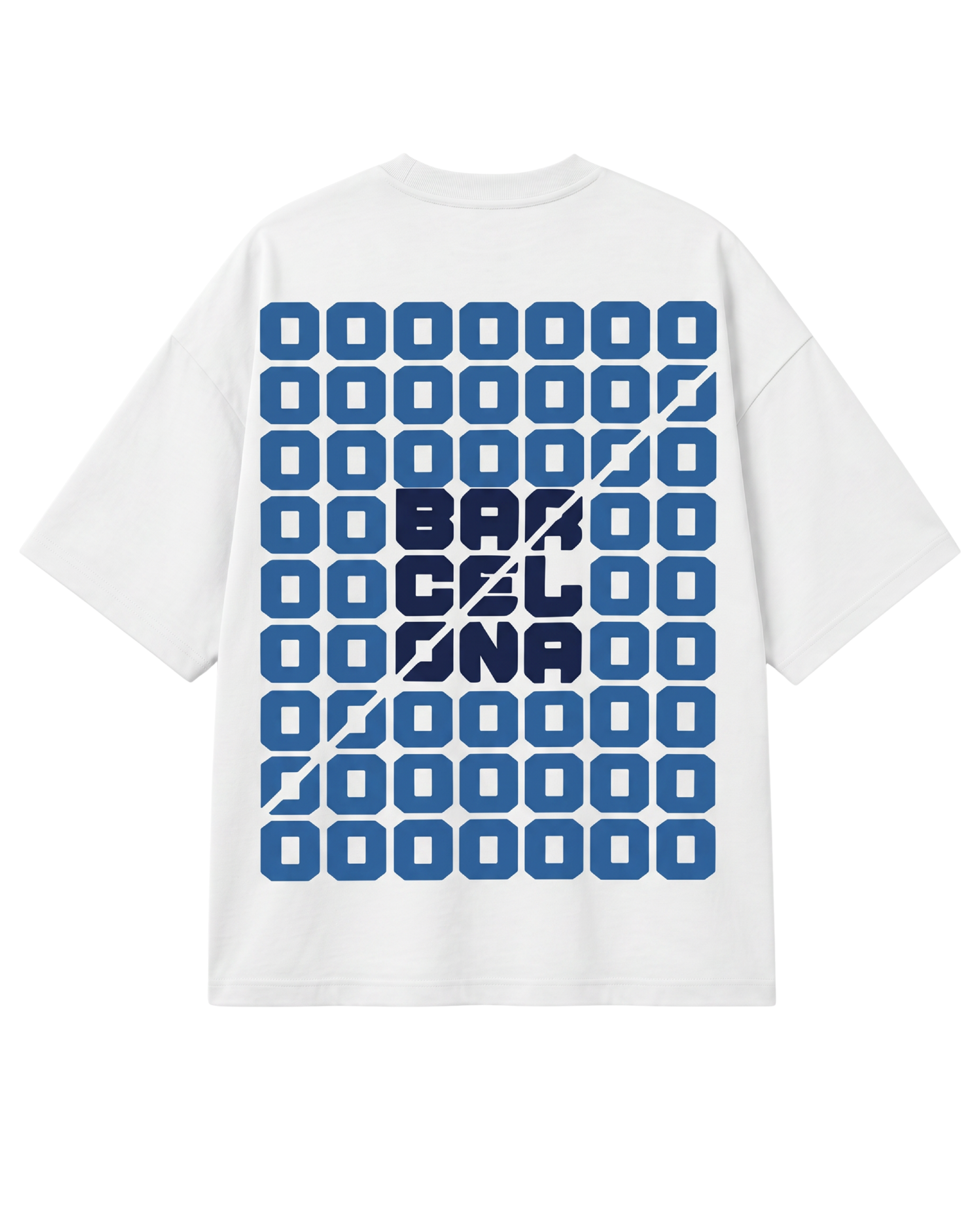 white | back flat
