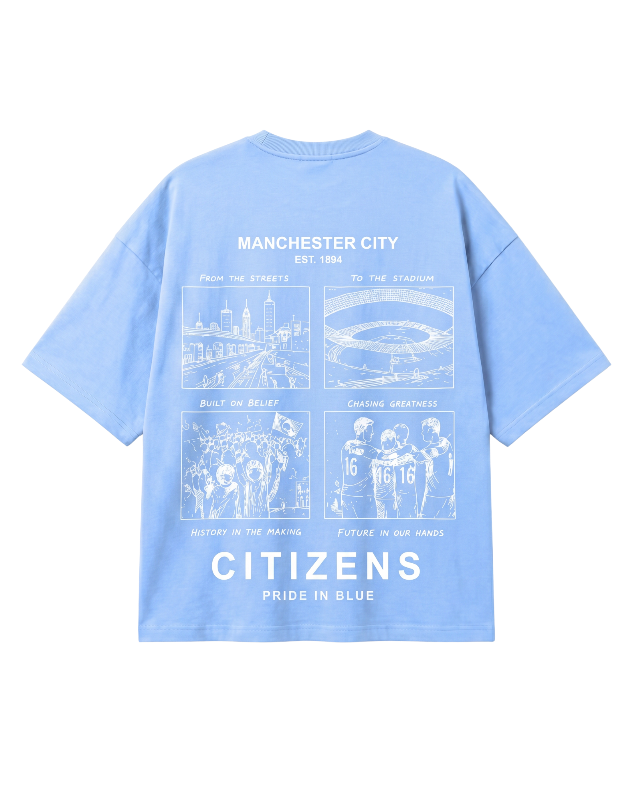 Citizens Pride in Blue Oversized T-Shirt