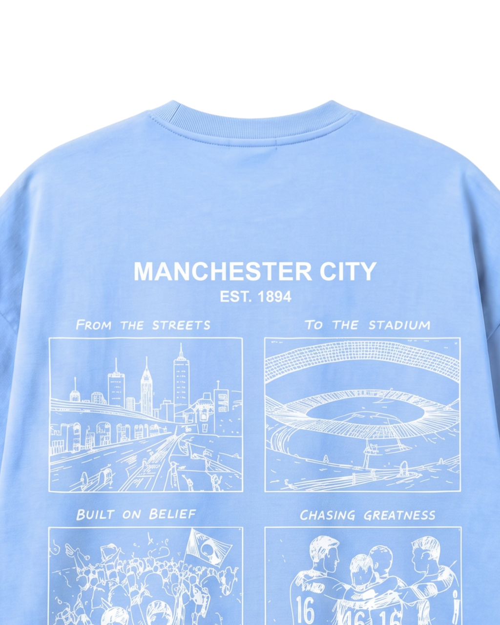 Citizens Pride in Blue Oversized T-Shirt