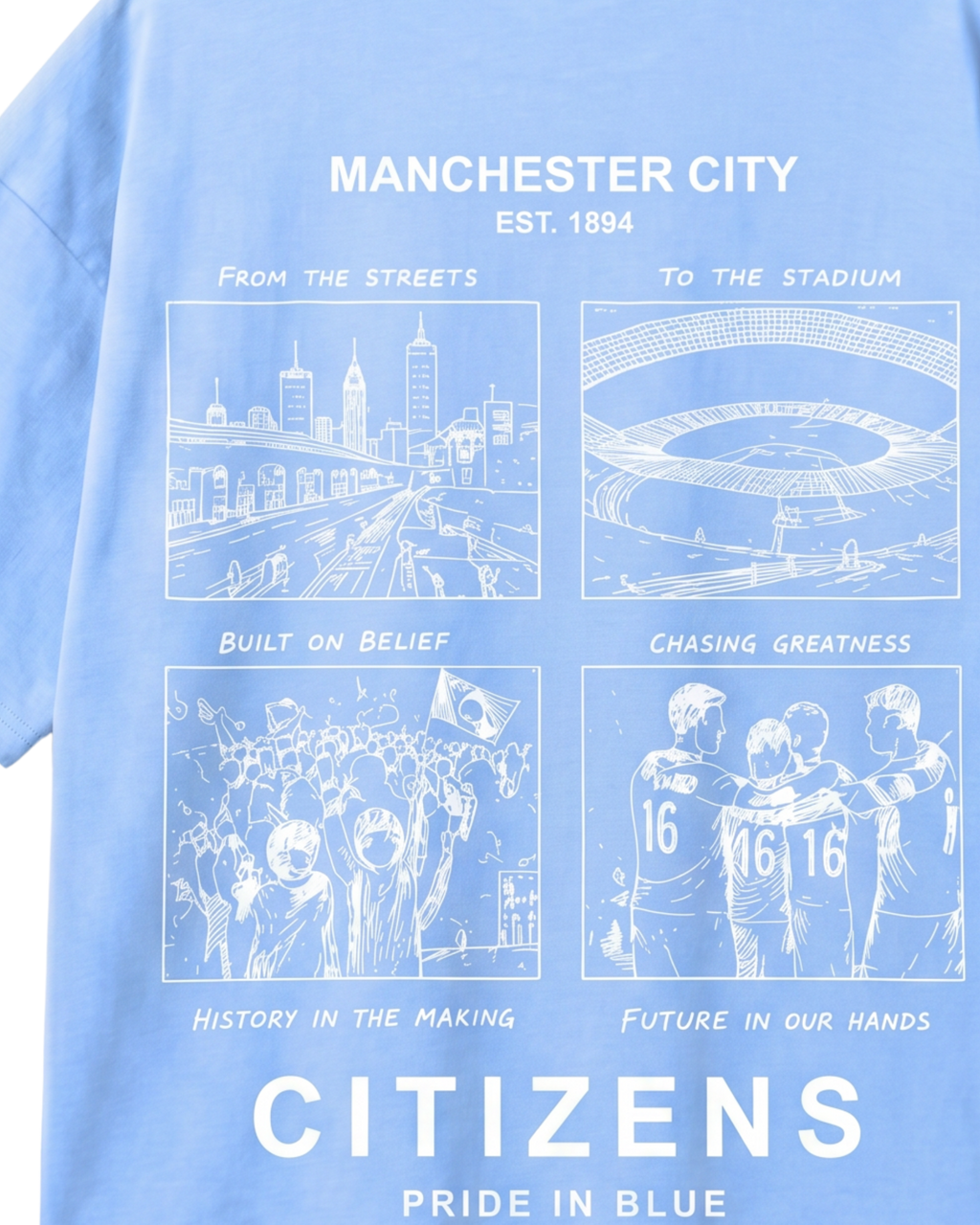 Citizens Pride in Blue Oversized T-Shirt