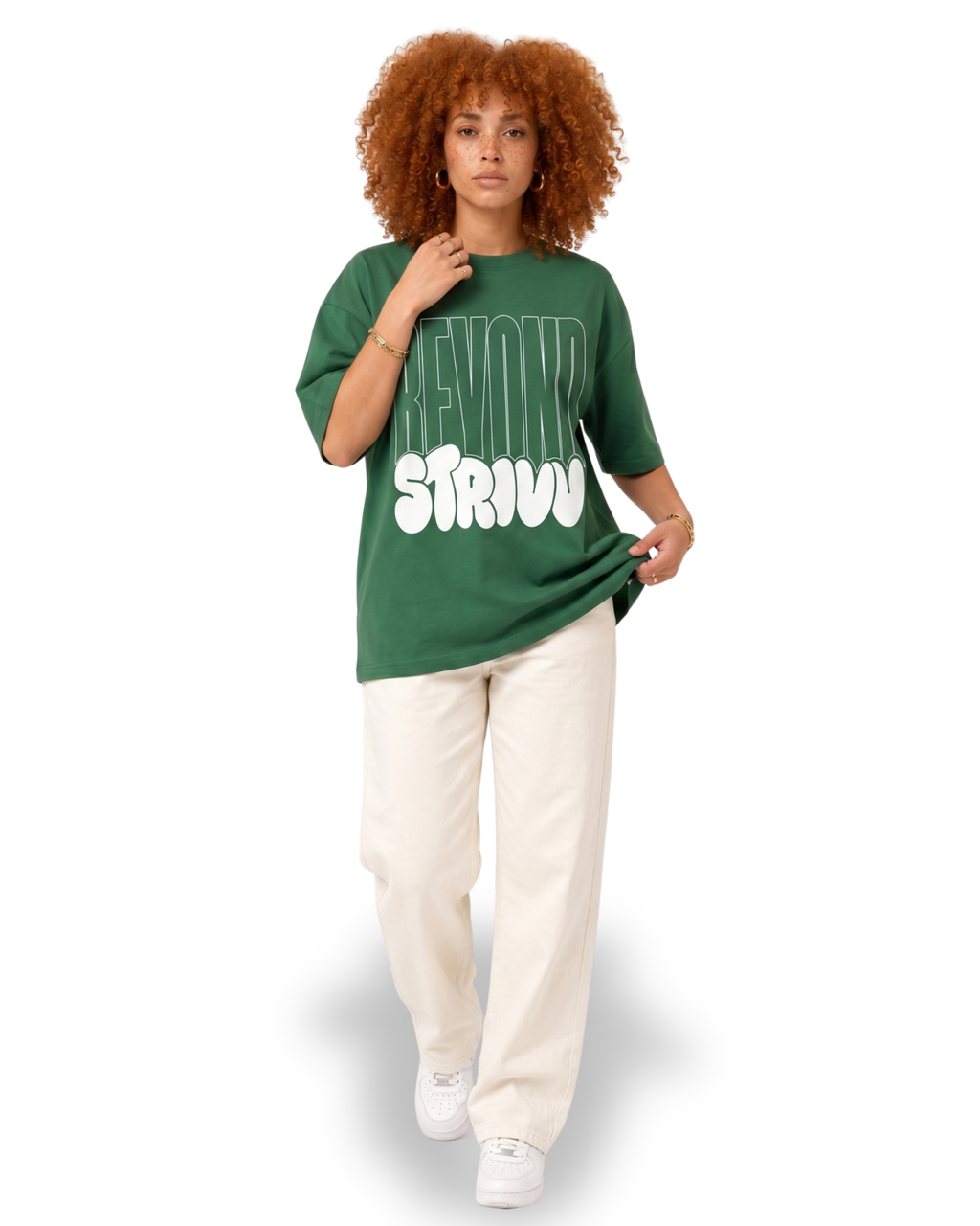 green | front girl